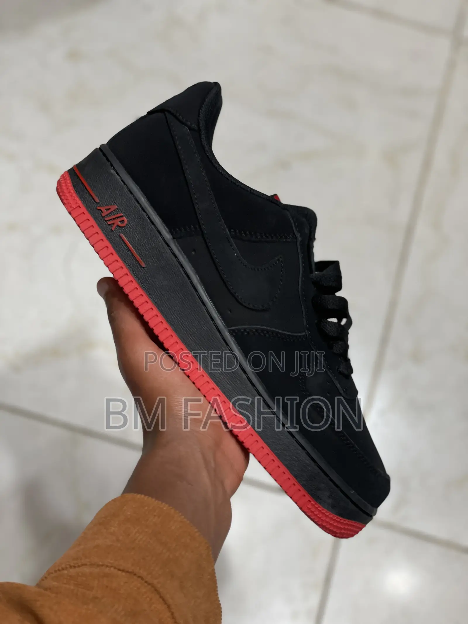 Nike Air Force 1 '07 Low-Top Sneaker in a Black Suede/Nubuck Upper