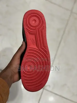 Nike Air Force 1 '07 Low-Top Sneaker in a Black Suede/Nubuck Upper