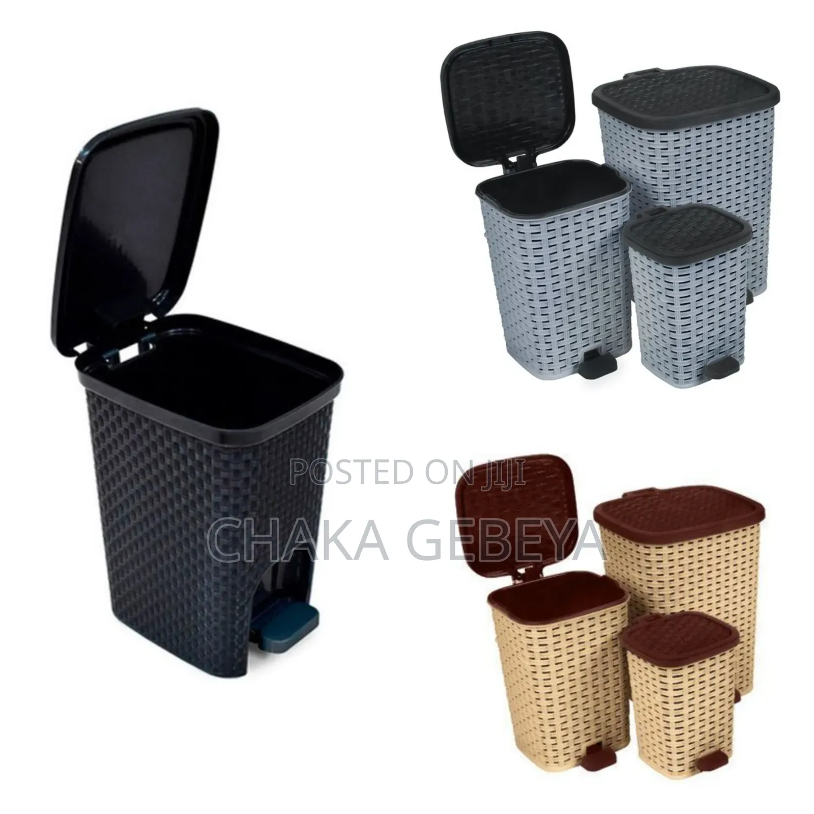 የቆሻሻ ማጠራቀሚያ ቅርጫት - Cleanbin Deluxe - Large Capacity-free Delivery