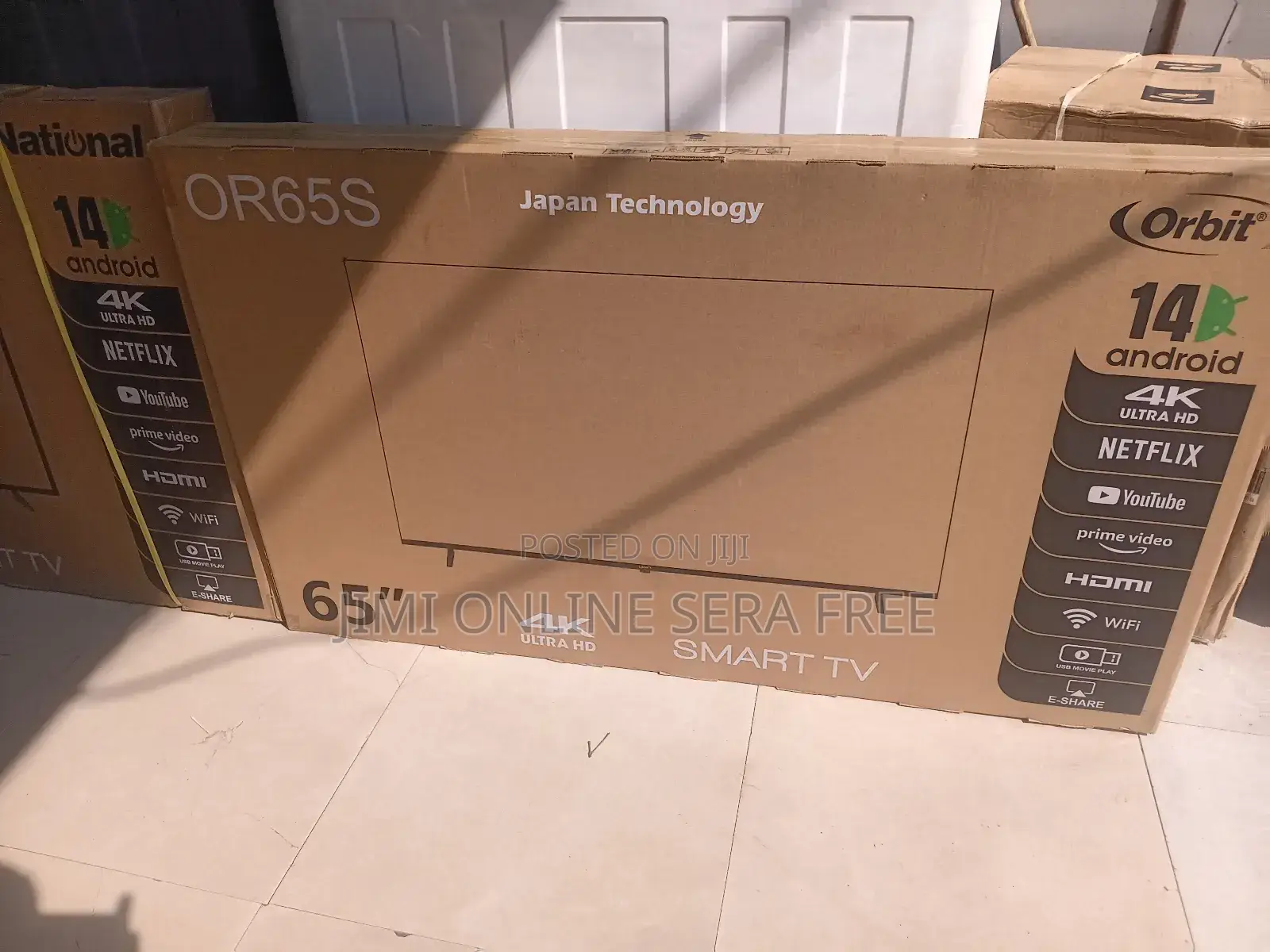 Orbit Smart Tv 65 Inch New Andrayd New Japan