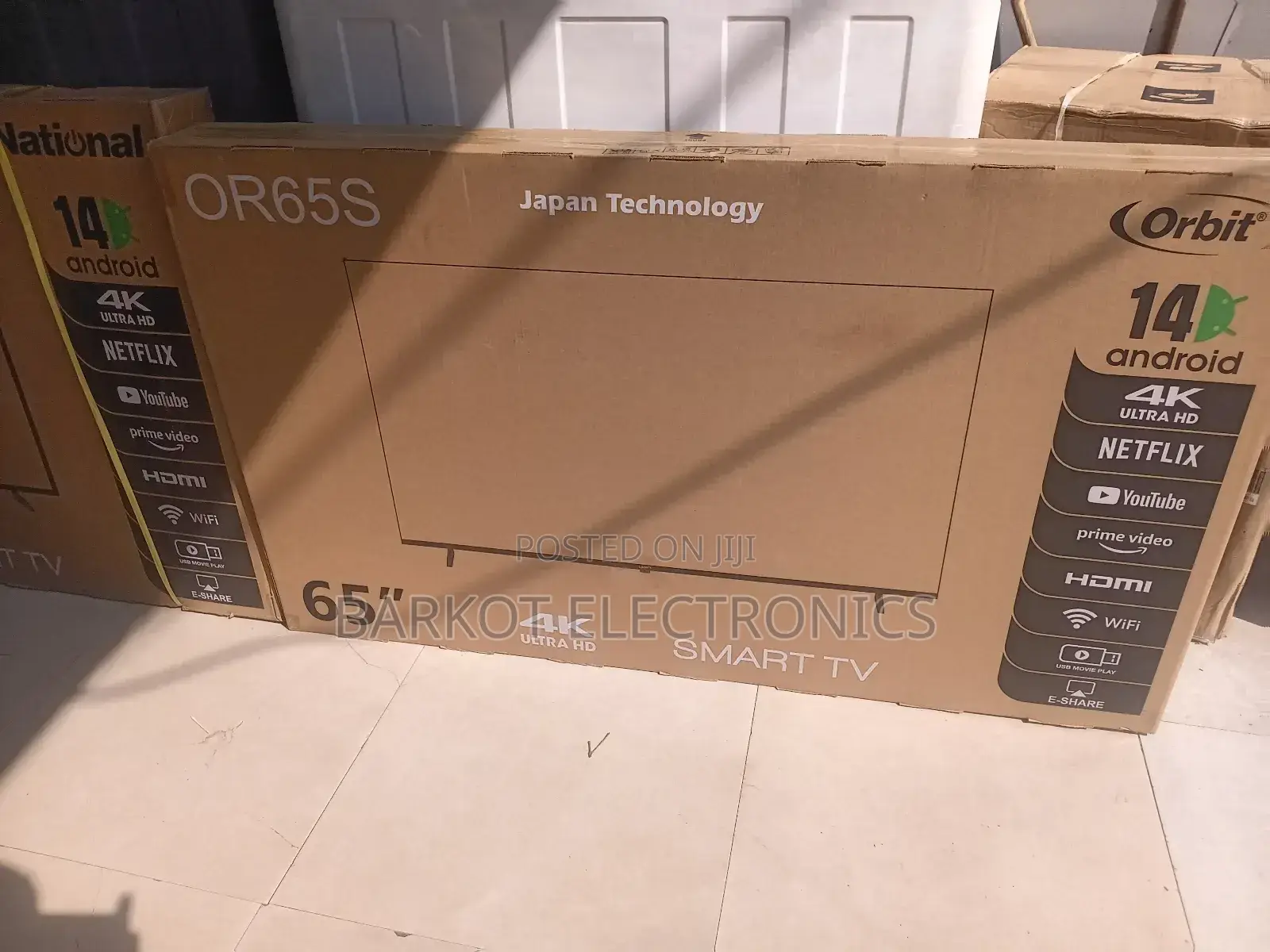 Orbit Smart Tv 65 Inch New Andrayd New Japan