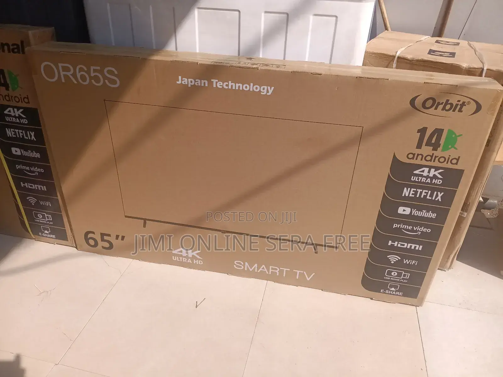 Orbit Smart Tv 65 Inch New Andrayd New Japan