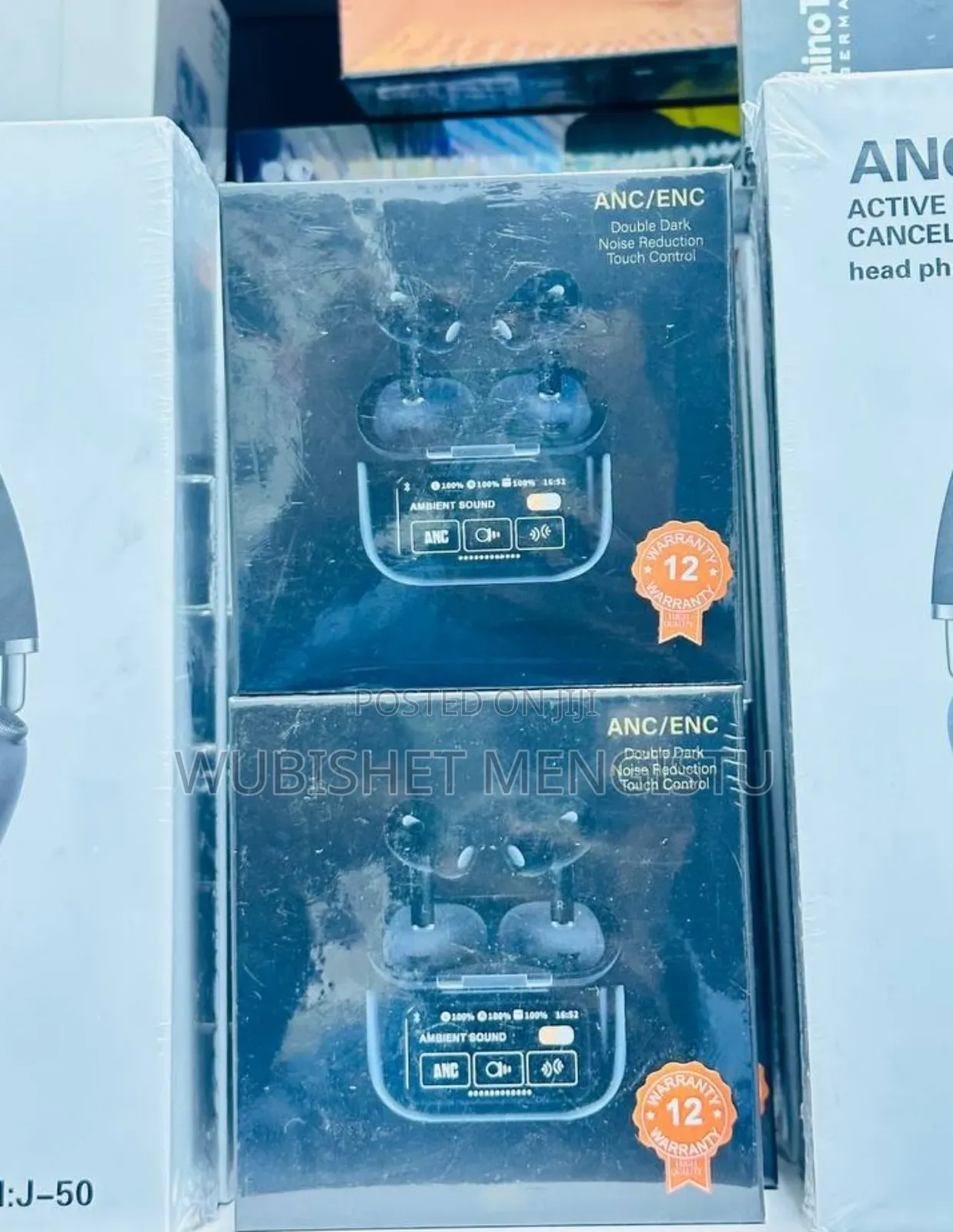 Anc / Enc Double Dark Wireless Bluetooth Earbuds