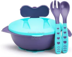 Photo - Kids Food Bowl With Spoon Fork