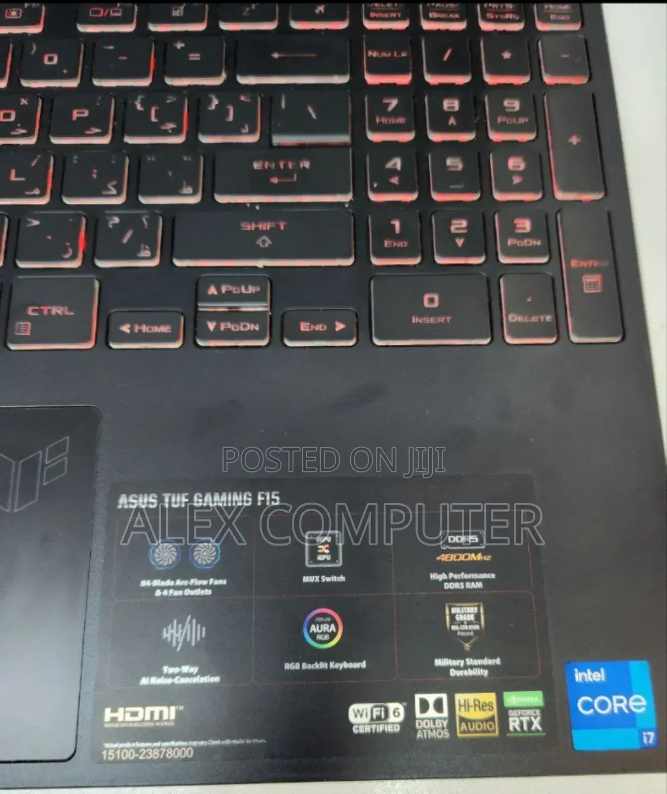 New Laptop Asus TUF Dash F15 16GB Intel Core I7 SSD 512GB