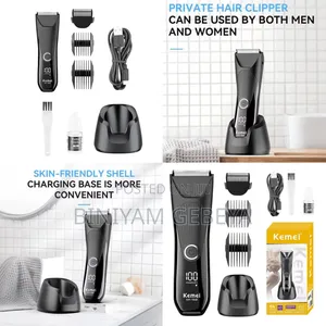 Photo - Original New Dispkay Kemie Rechargeable Trimmer Km 1848
