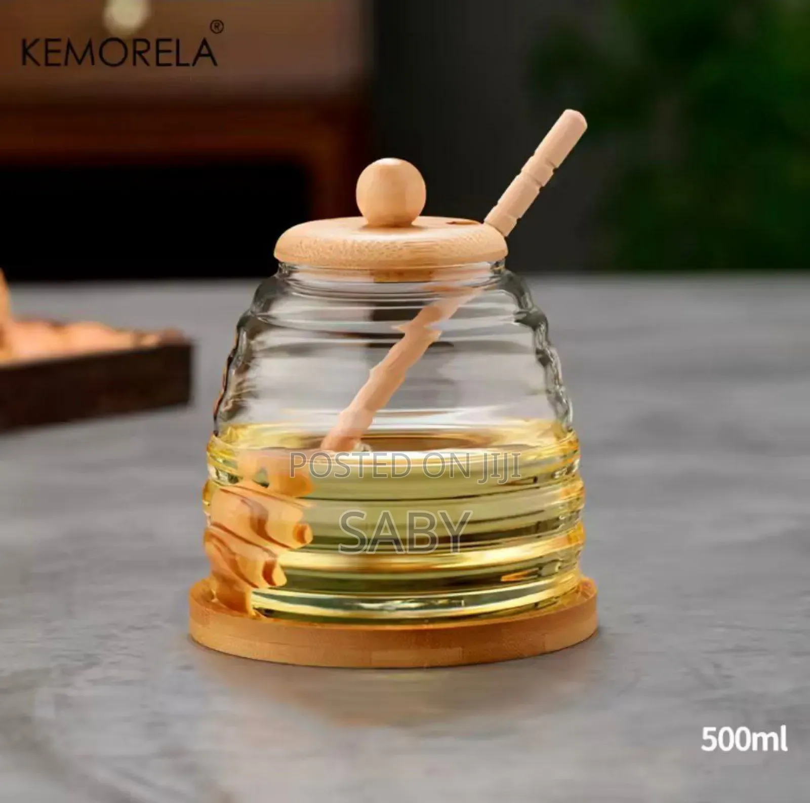 Glass Honey Jar