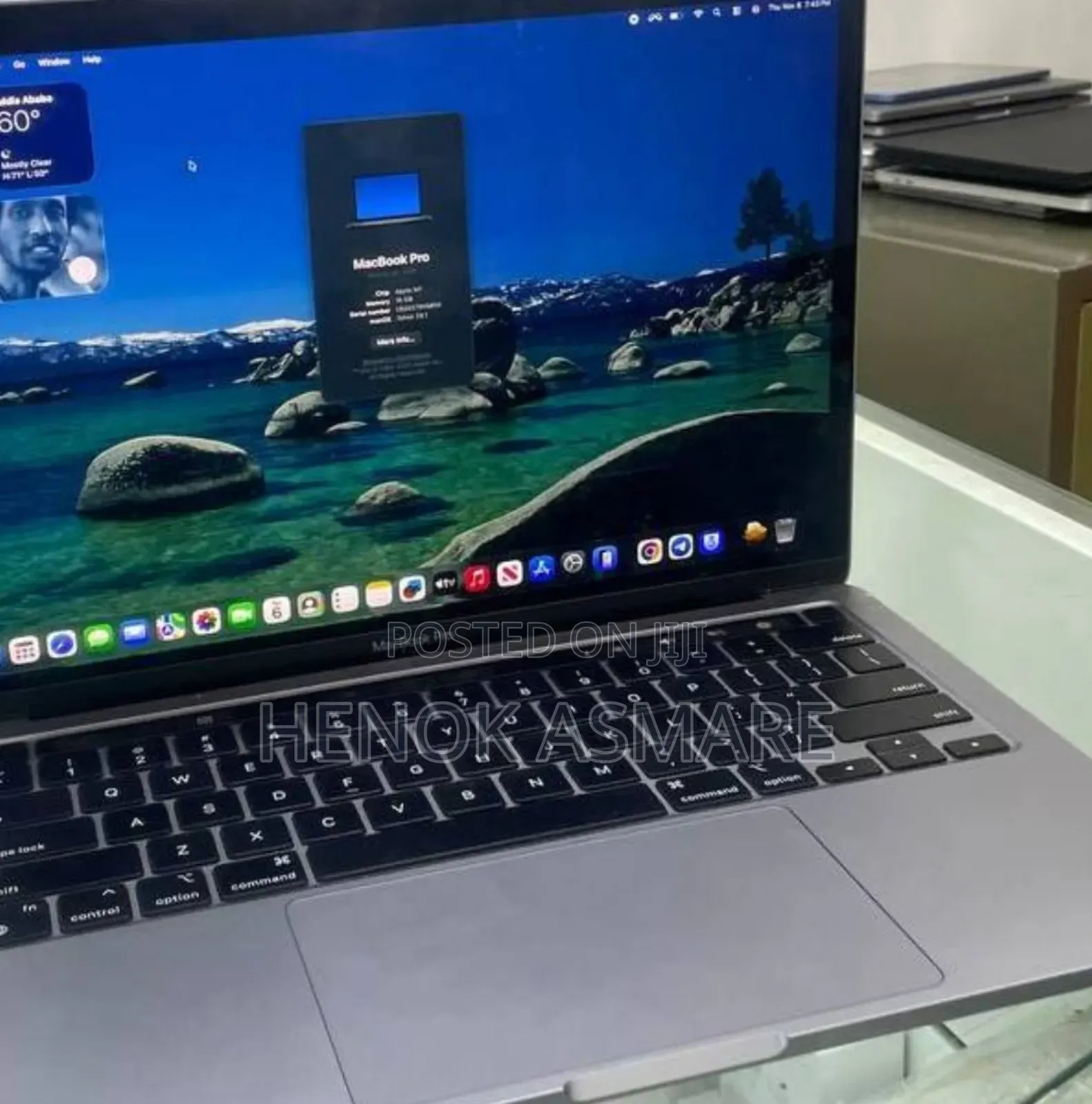 New Laptop Apple MacBook Pro M1 16GB Apple M1 SSD 256GB