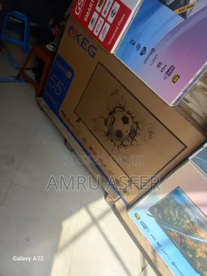 Keeg Tv 55 Smart Duoble Glass