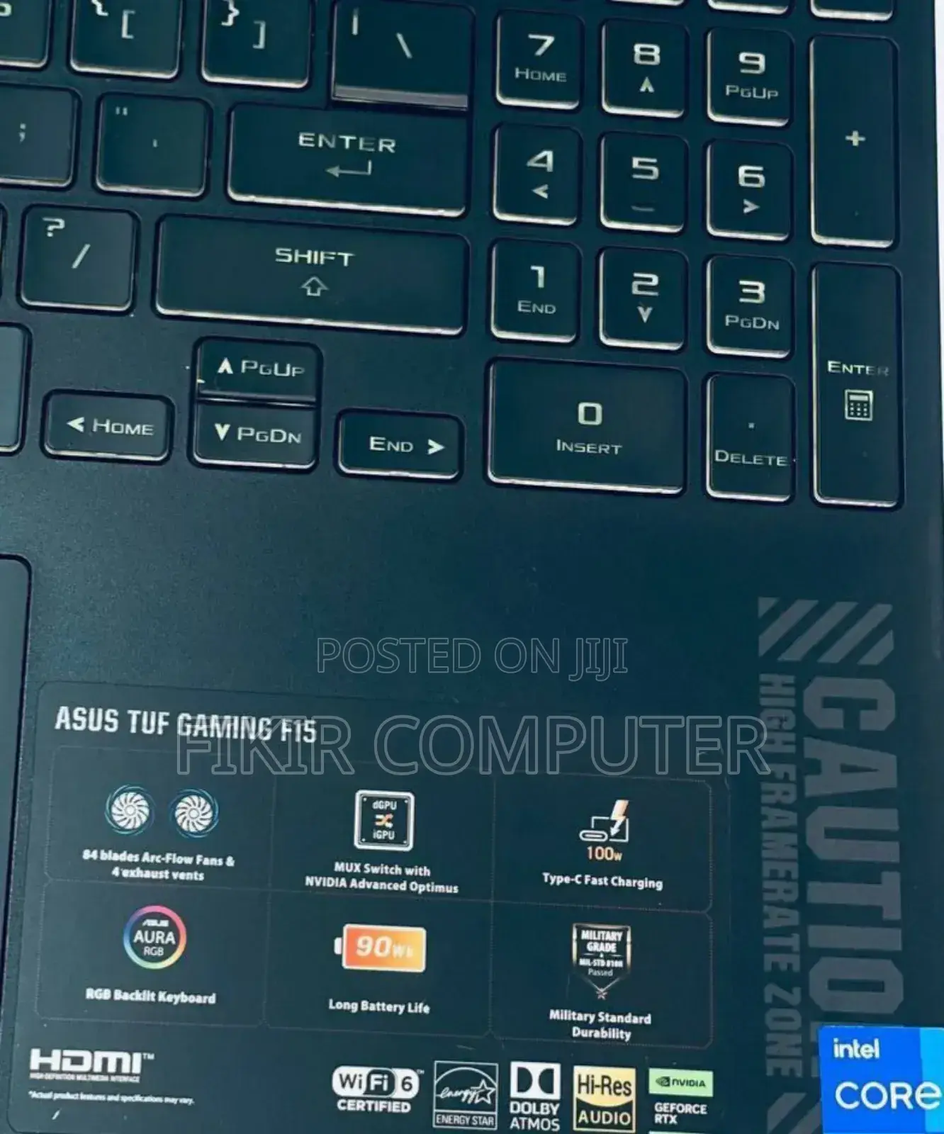 New Laptop Asus TUF Gaming A15 16GB Intel Core I7 SSD 512GB