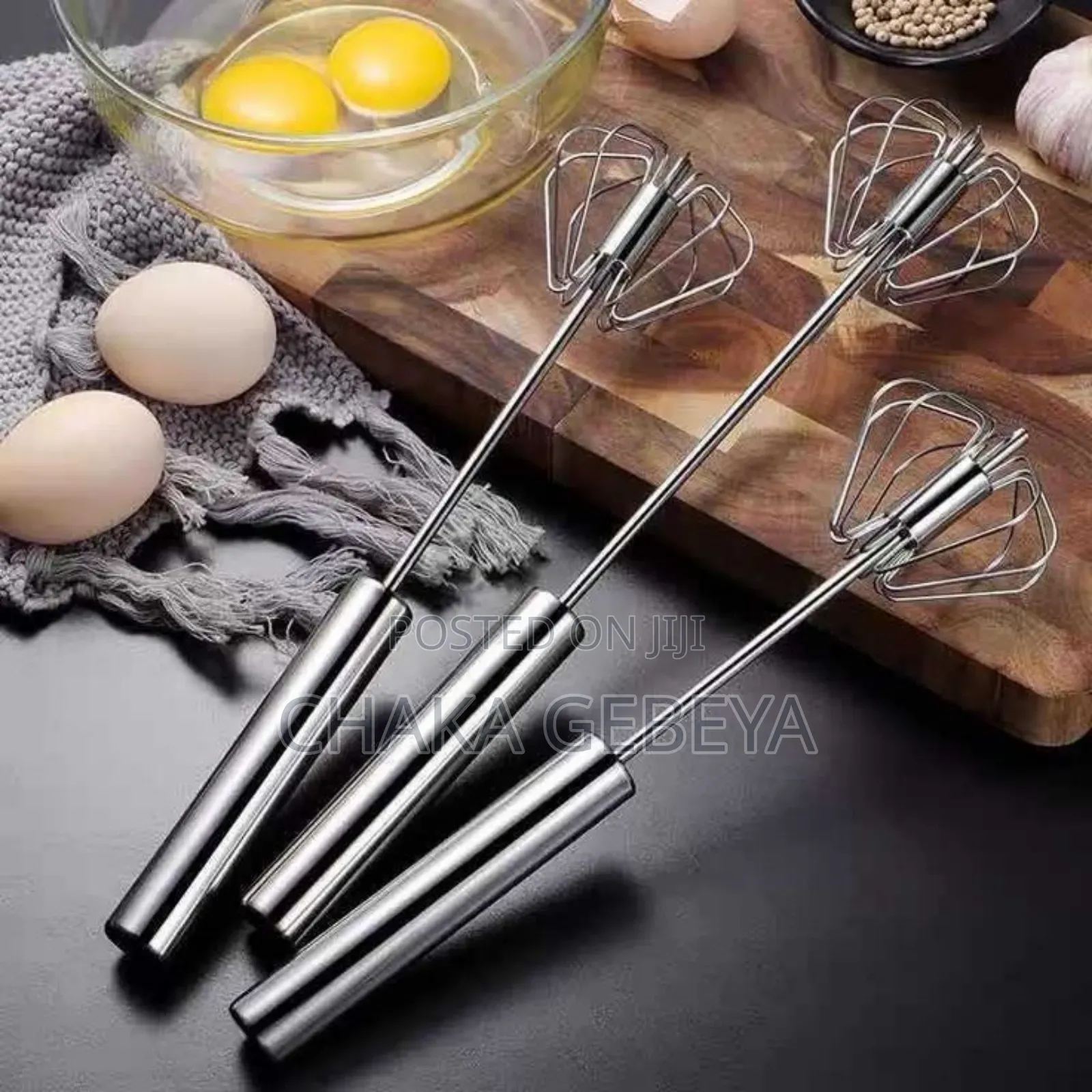  - Stainless Steel Manual Egg Beater