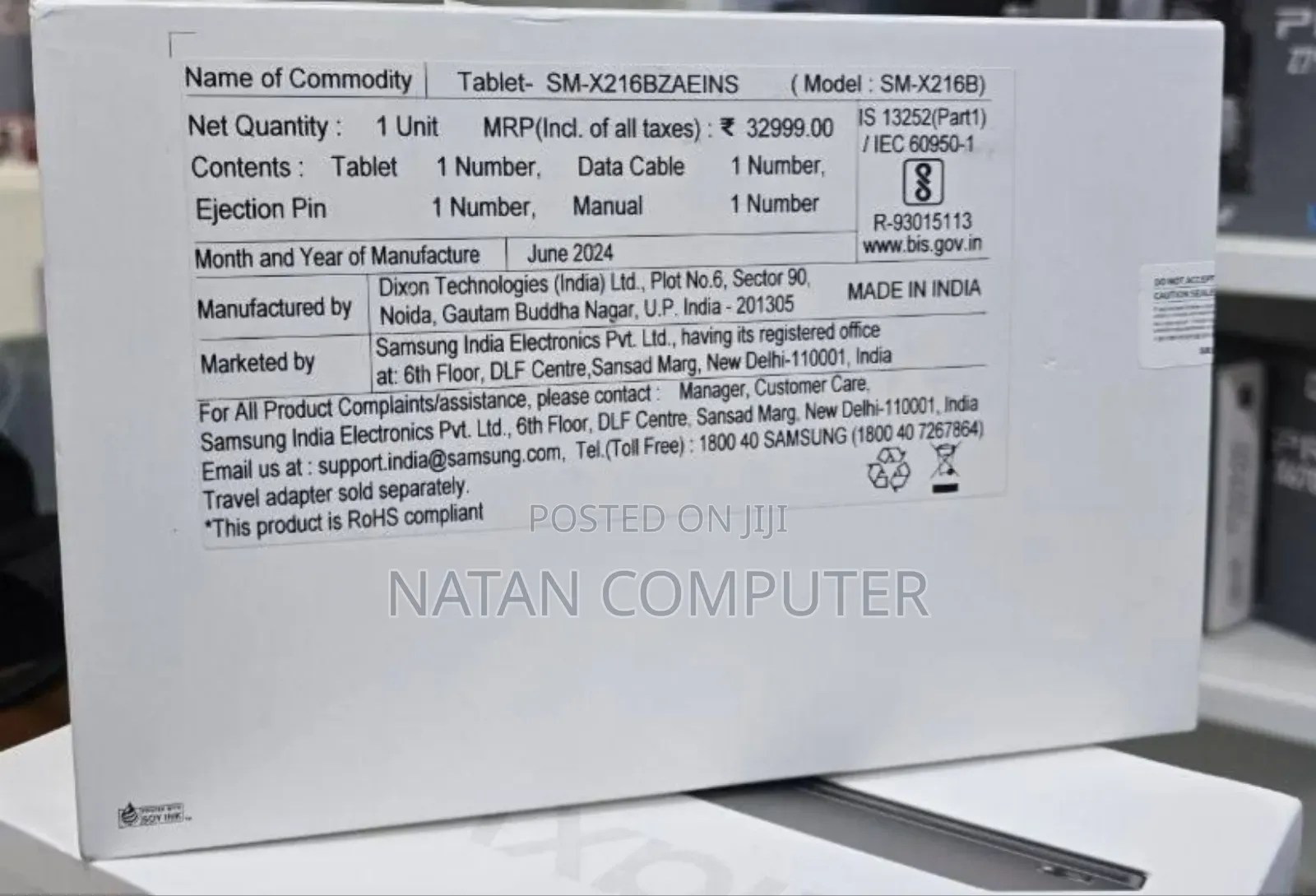 New Samsung Galaxy Tab A9+ 128 GB