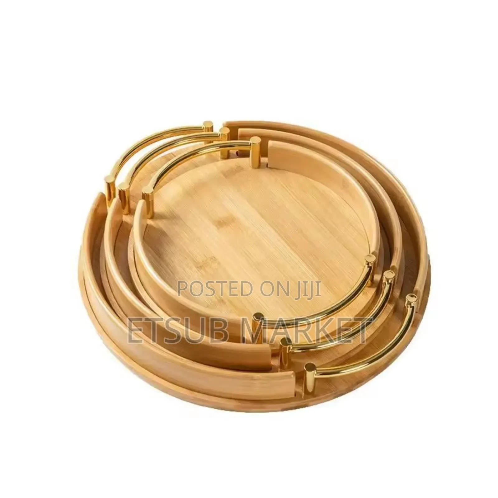 3 PCS Bamboo Pallet Food Tray(Free Delivery)