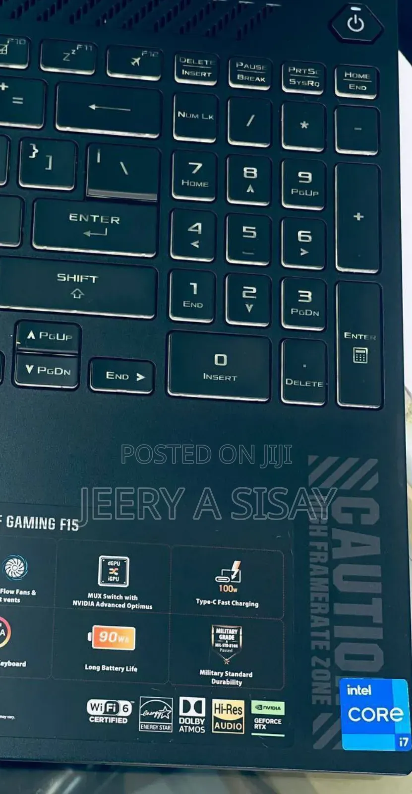 New Laptop Asus TUF Gaming A15 16GB Intel Core I7 SSD 512GB