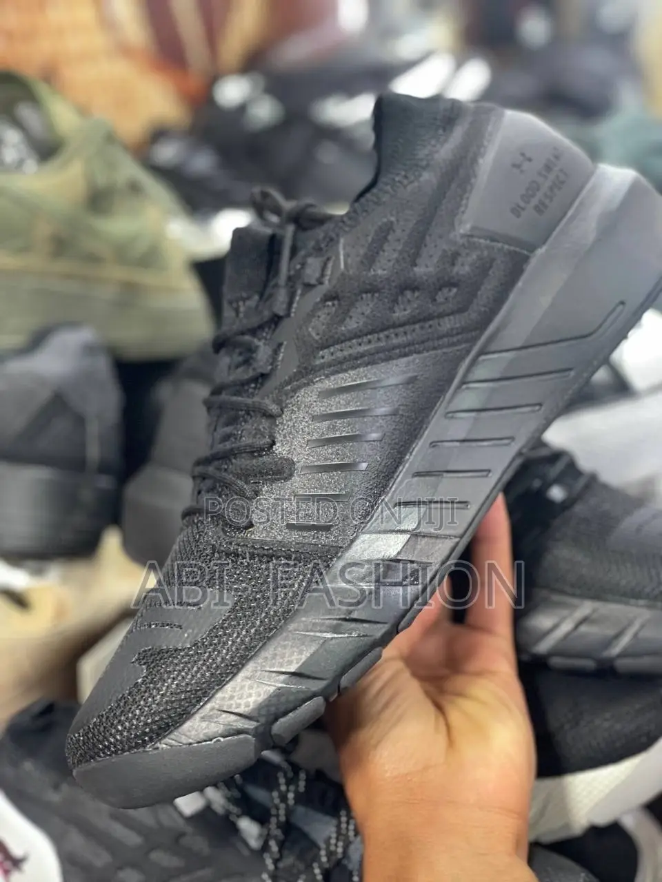 Underarmor Mens Flat Black Casual Shoes