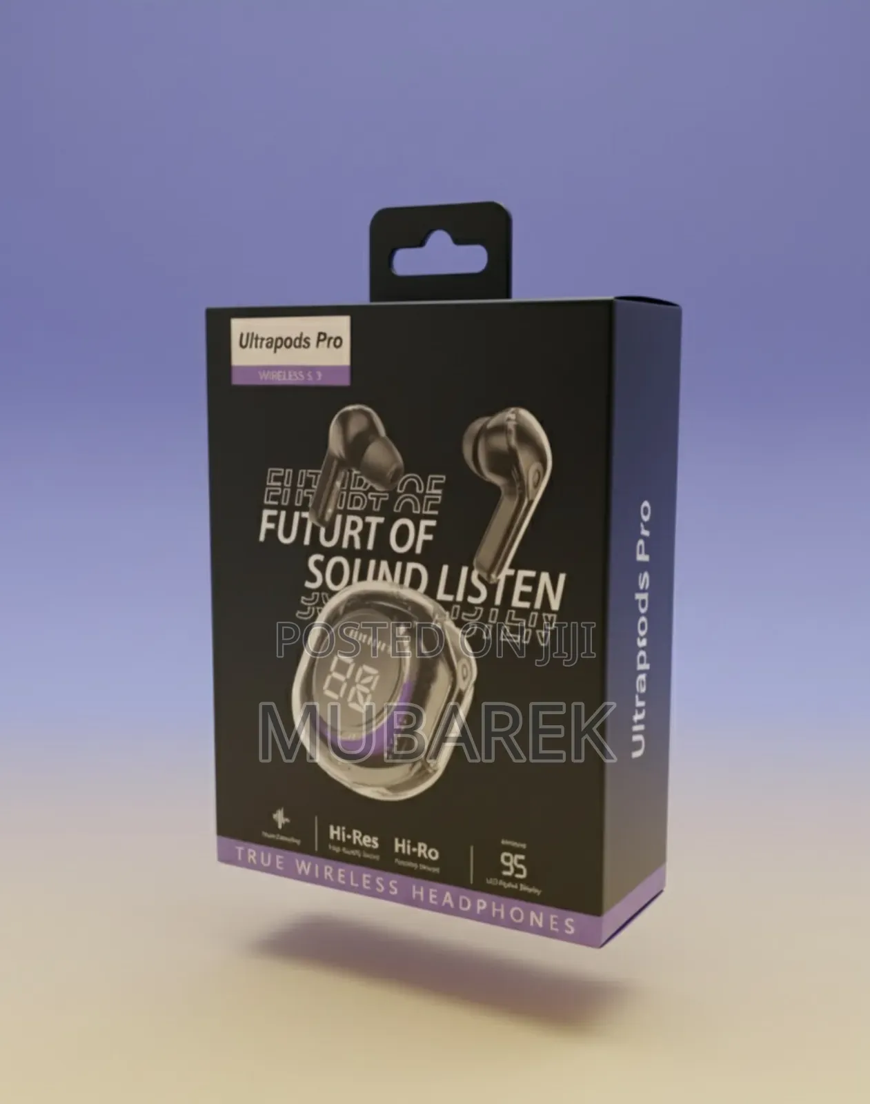 Ultrapod Pro Earbud: Premium Metallic Finish.