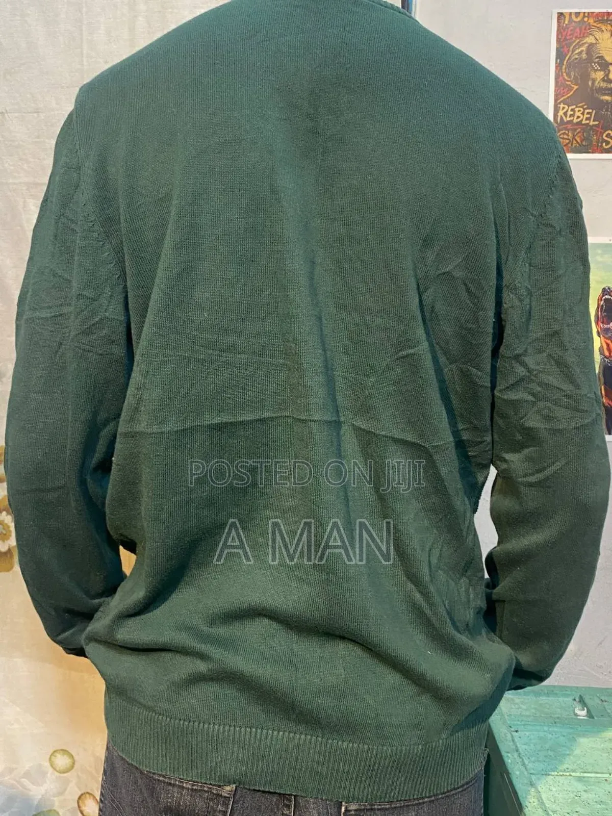 Waffle Knit Sweater.