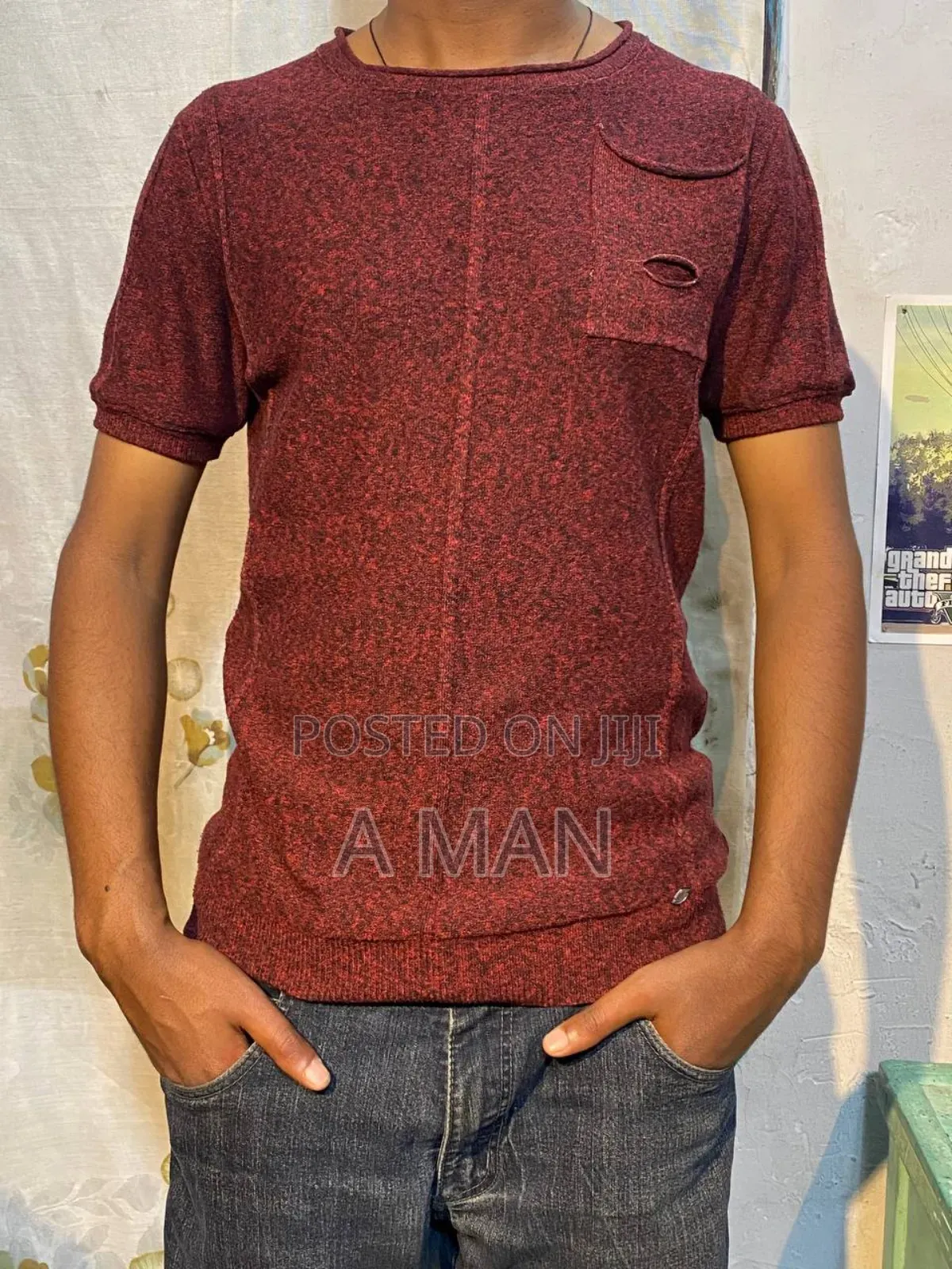 Waffle Knit Sweater.