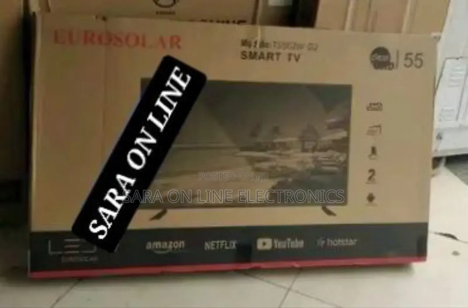 Eurosolar 55" Smart Tv New 2025 ☆☆10year Warranty Free Delivery