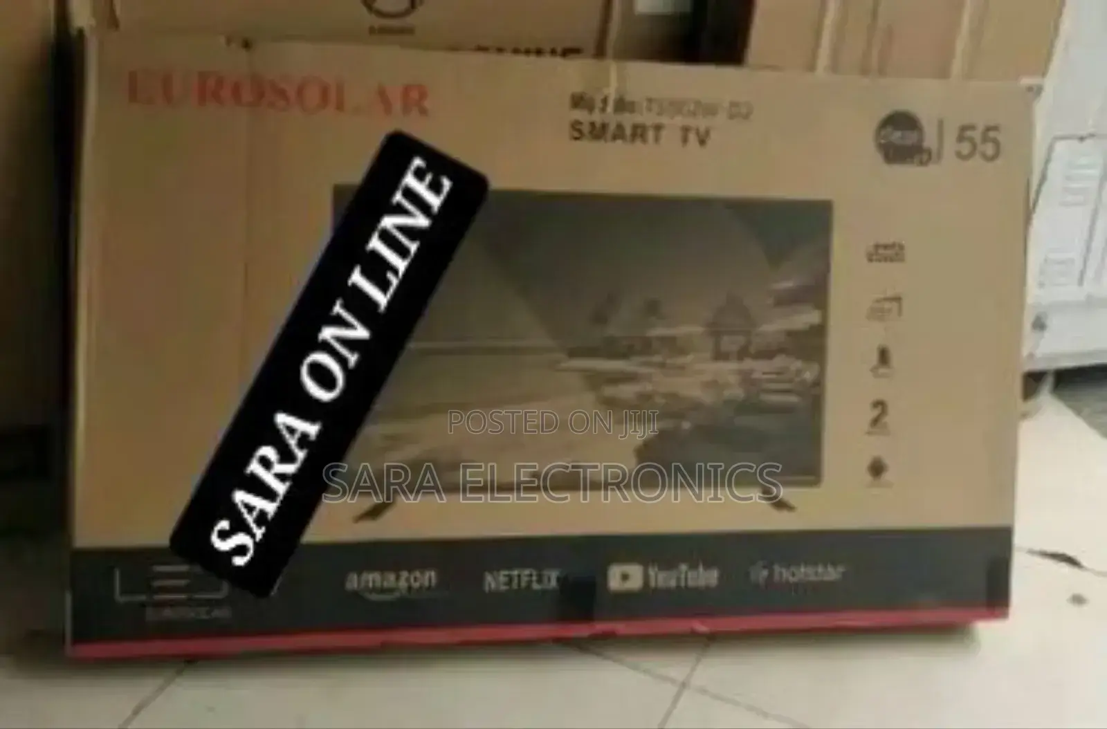 Eurosolar 55" Smart Tv New 2025 ☆☆10year Warranty Free Delivery