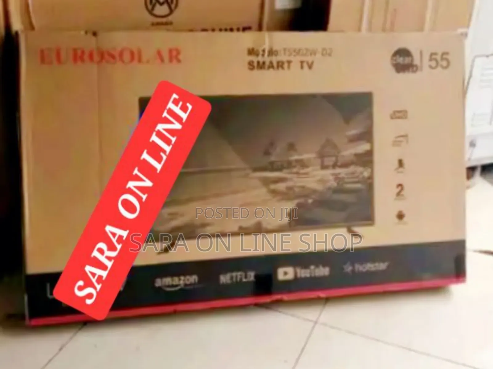 Eurosolar 55" Smart Tv New 2025 ☆☆10year Warranty Free Delivery