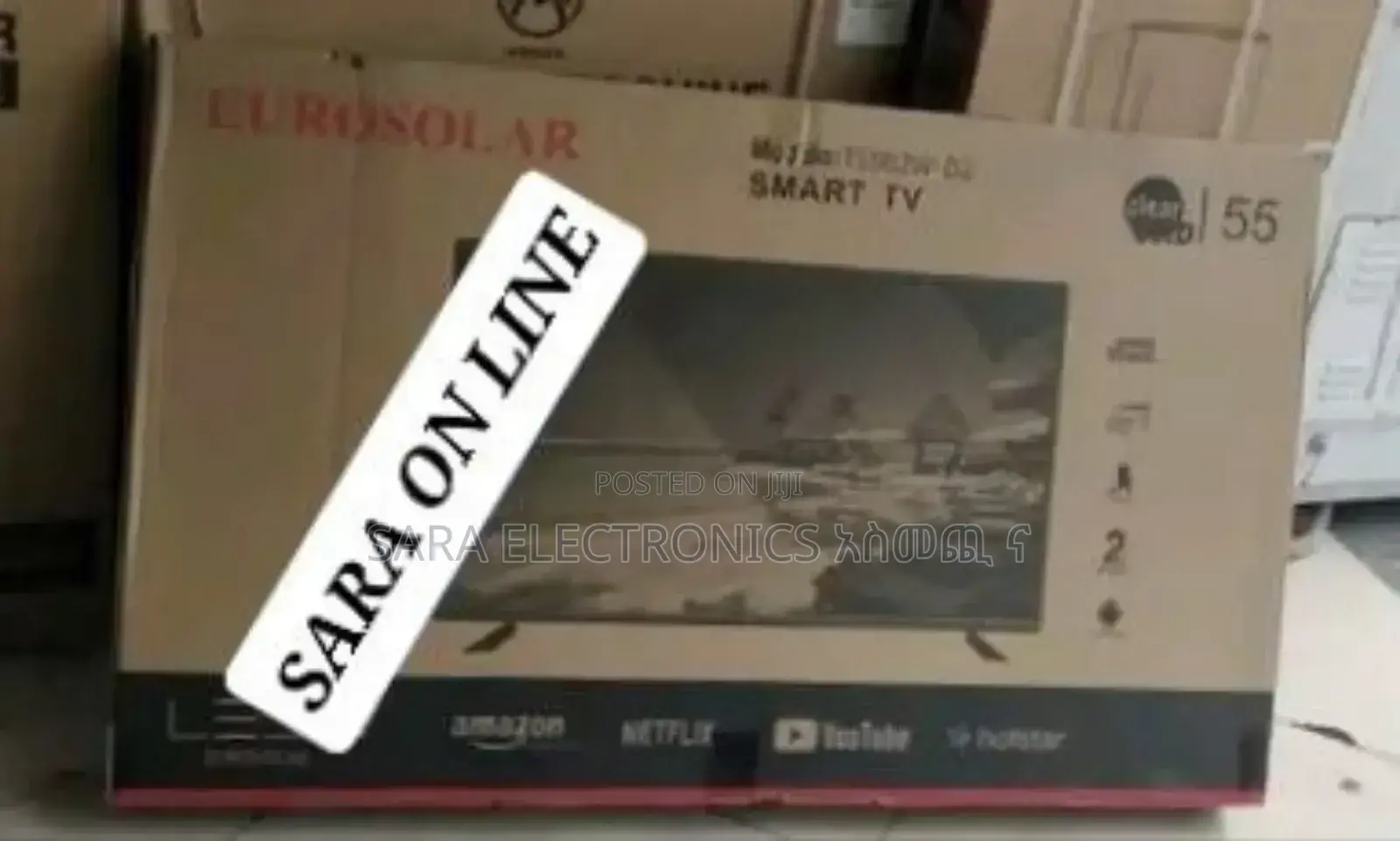 Eurosolar 55" Smart Tv New 2025 ☆☆10year Warranty Free Delivery