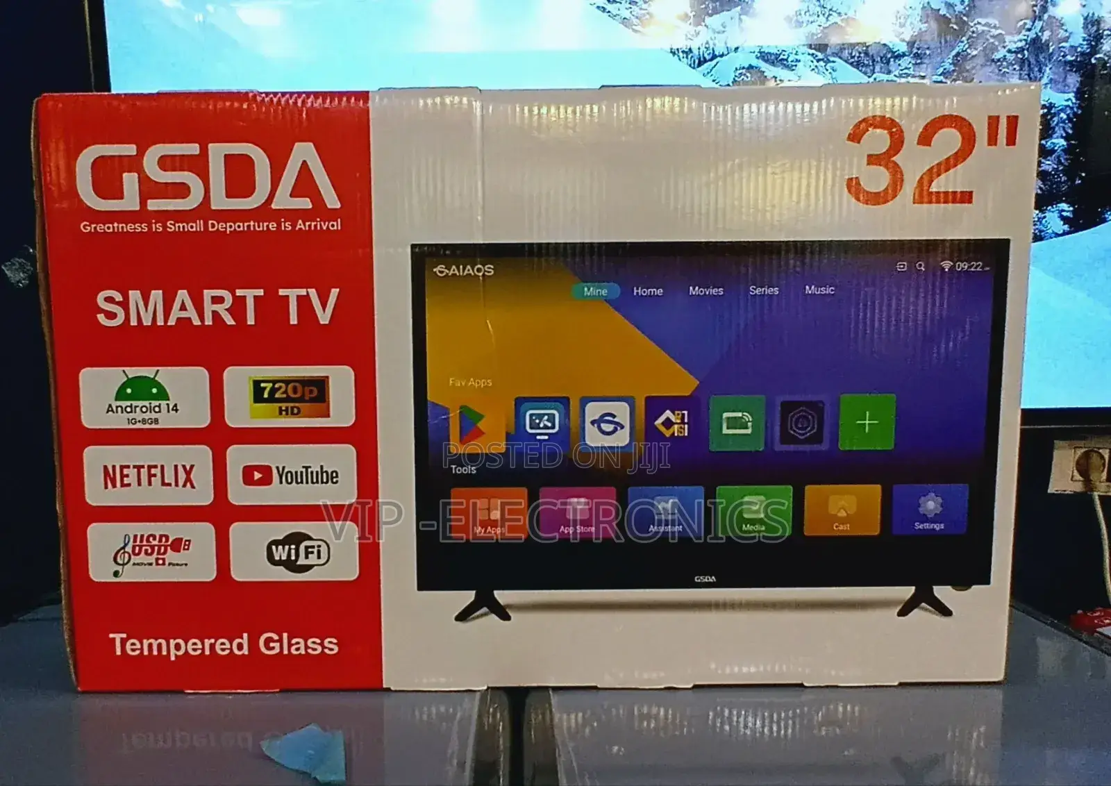 Gsda 32 Inch Tv Smart Android 14.0 New 2025 Products Original Tv