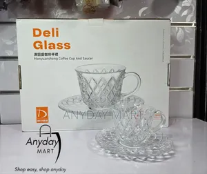 Photo - 6pc Tea Cups With Saucer የሻይ ብርጭቆ