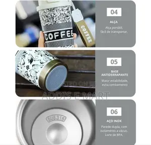 Coffee Mug Wite Straw