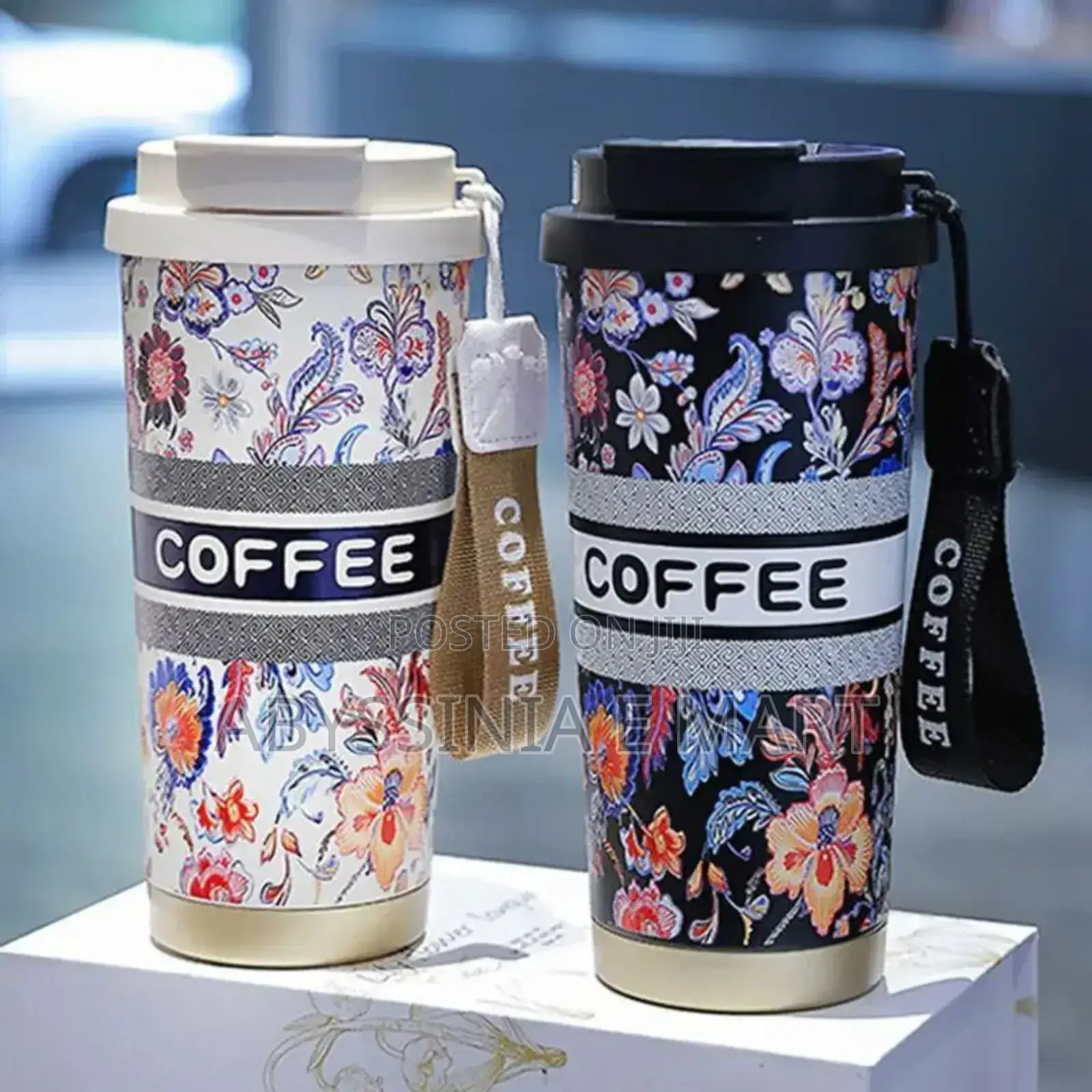 Coffee Mug Wite Straw