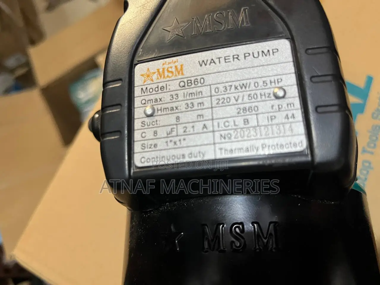 Water Pump 0.5 Hp / MSM