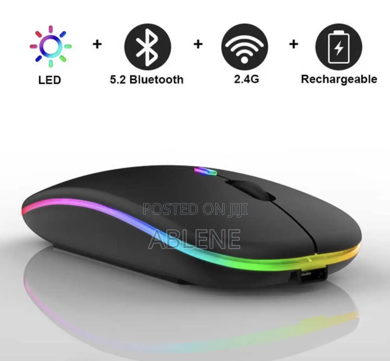 Hp Wireless Led Mouse Rechargeable Slim Model