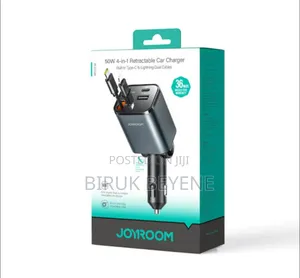Joyroom 50w 4 In 1 Retractable Car Charger