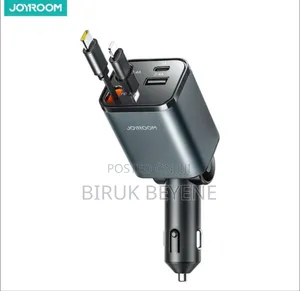 Joyroom 50w 4 In 1 Retractable Car Charger
