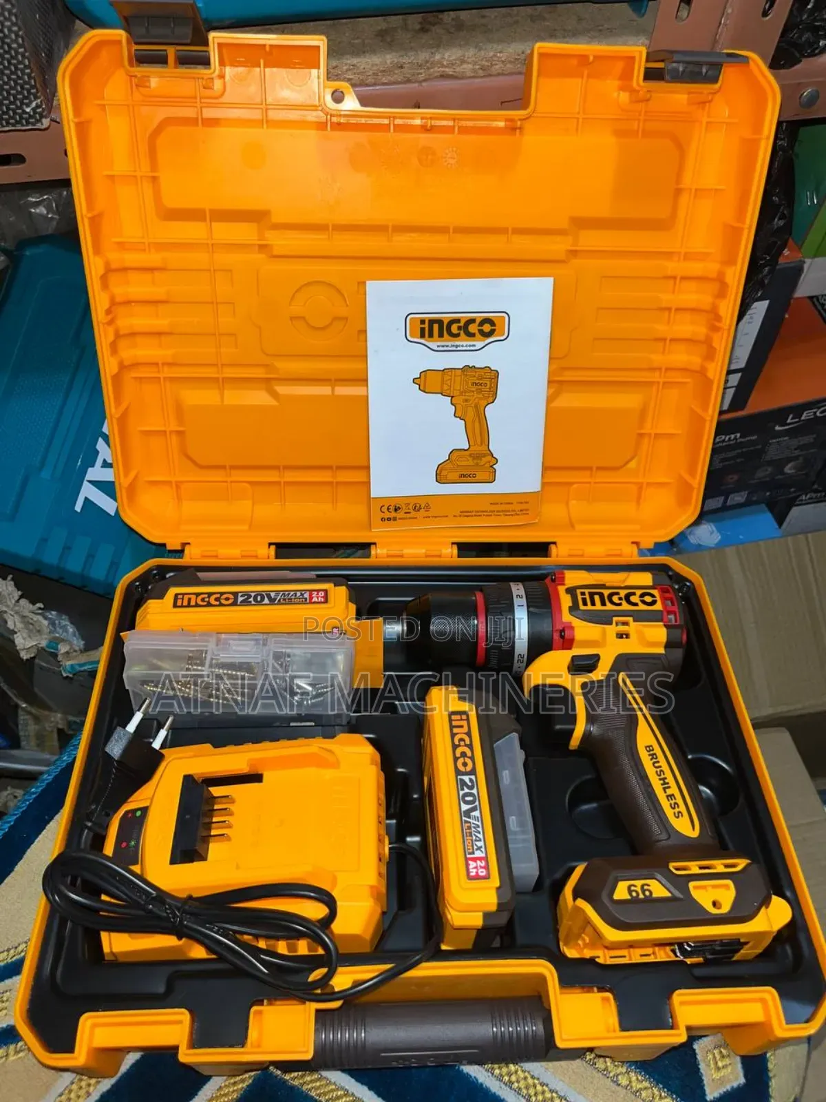 Drill Ingco / ድሪል / Cordless Brushless