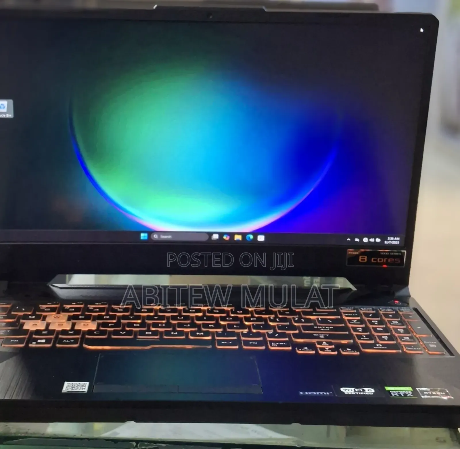 New Laptop Asus TUF Gaming A15 16GB AMD Ryzen 7 SSD 512GB