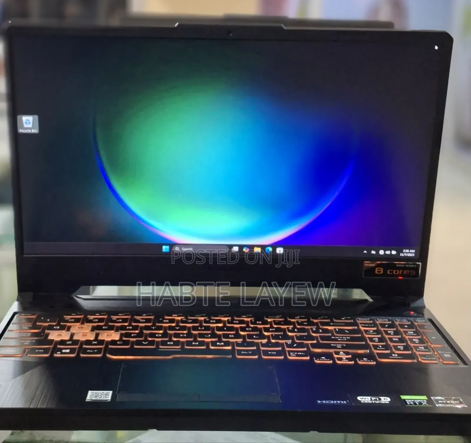 New Laptop Asus TUF Gaming A15 16GB AMD Ryzen 7 SSD 512GB