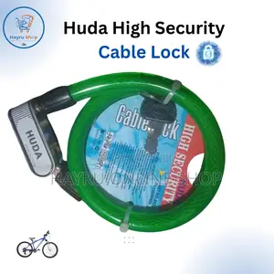 Photo - የሳይክል መቆለፊያ ጋን Huda High Security Cable,Bicycle Lock/ Bicycle Locker