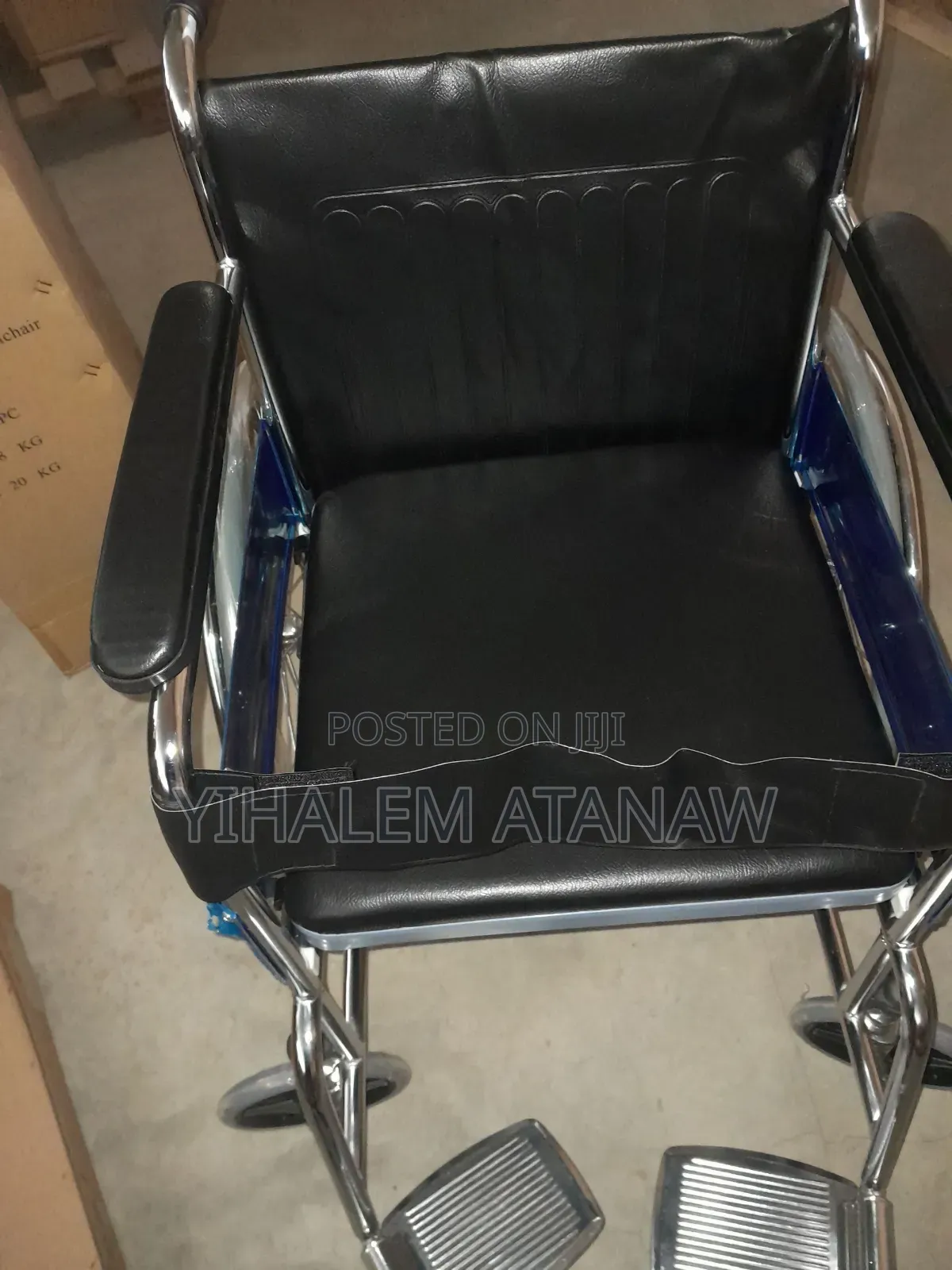 Comfort Commode Wheelchair – Foldable, Strong, and Easy to Clean