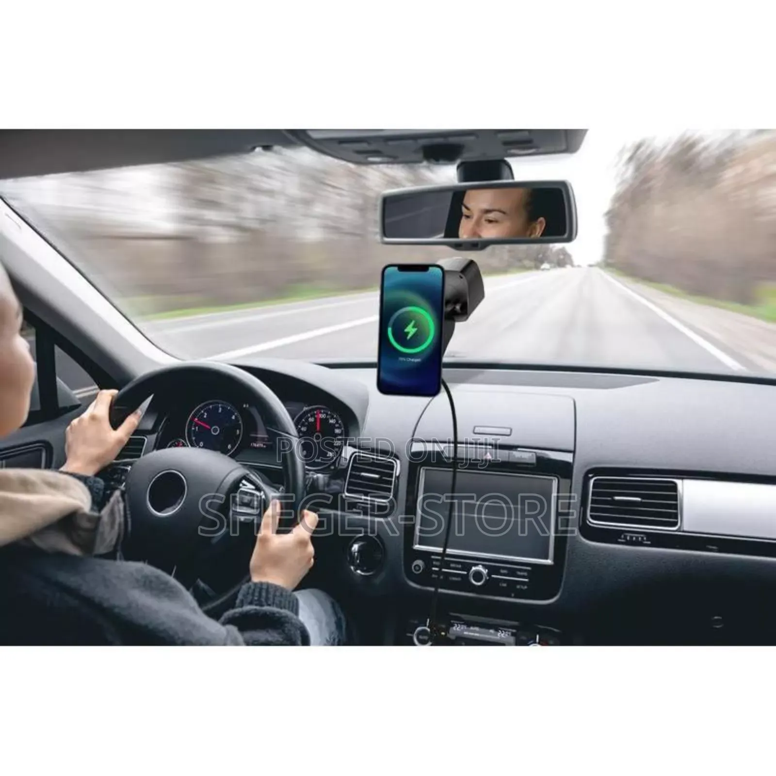 Virton Magnetic Car Phone Holder and 15w Wireless Charger