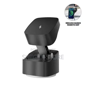 Virton Magnetic Car Phone Holder and 15w Wireless Charger