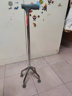 Photo - Walking Stand尺鄜silver Quad Cane恀灰webbed Foot Stand to Support Weight