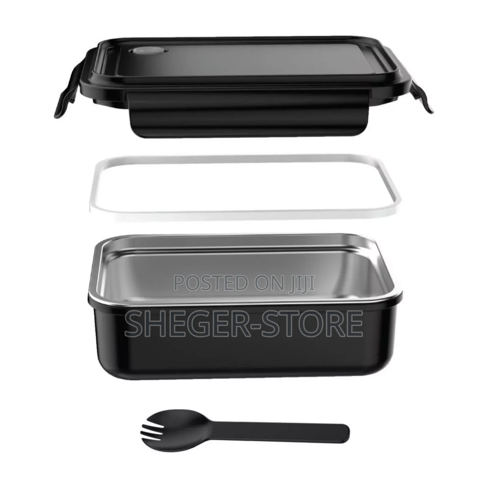 Bergen Stainless Steel Lunch Box ( በቢሮዎ ውስጥ,ለልጆች ትምህርት ቤት,ለአያያዠ ምቹ )