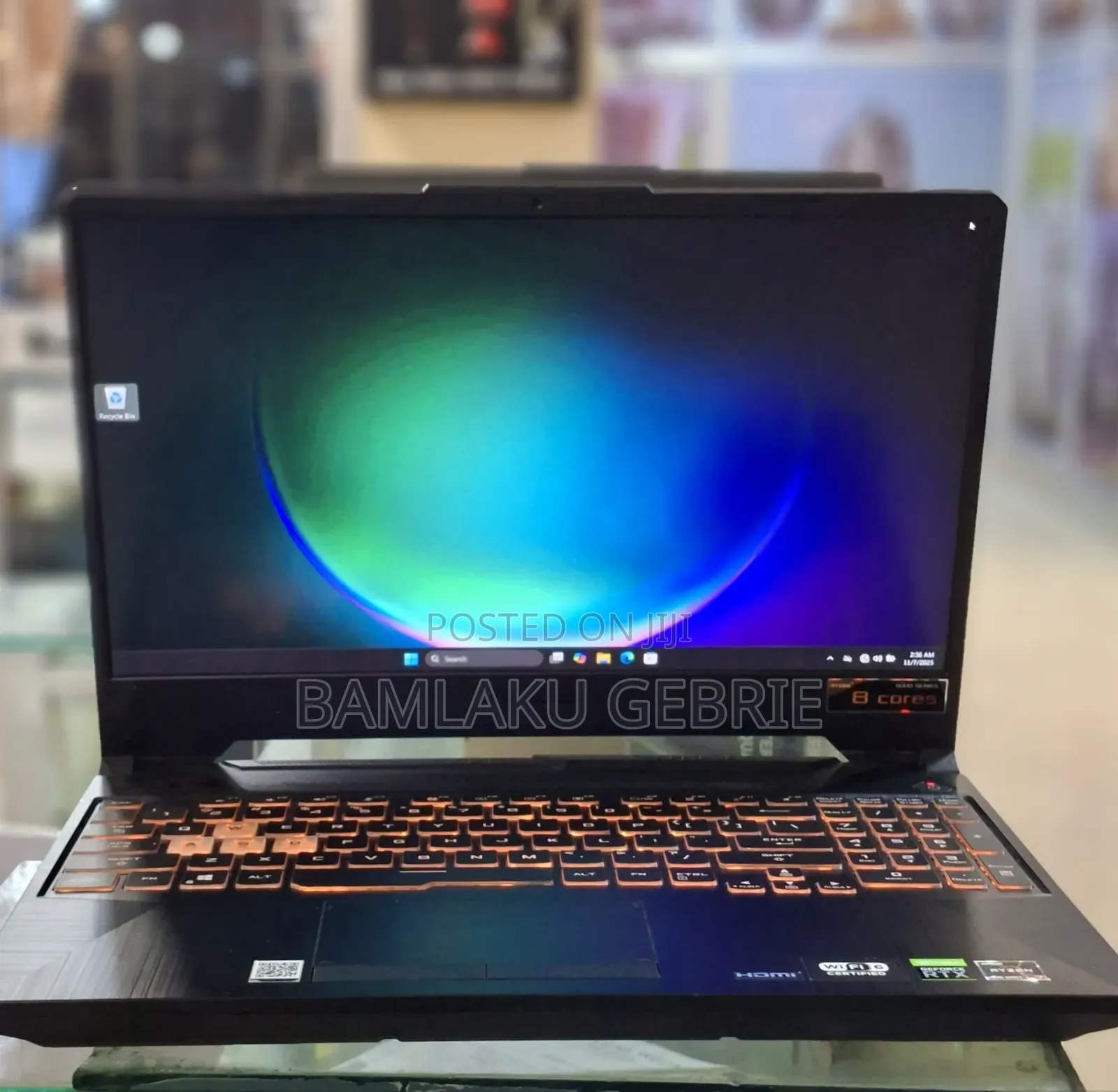 New Laptop Asus TUF Gaming A15 16GB AMD Ryzen 7 SSD 512GB