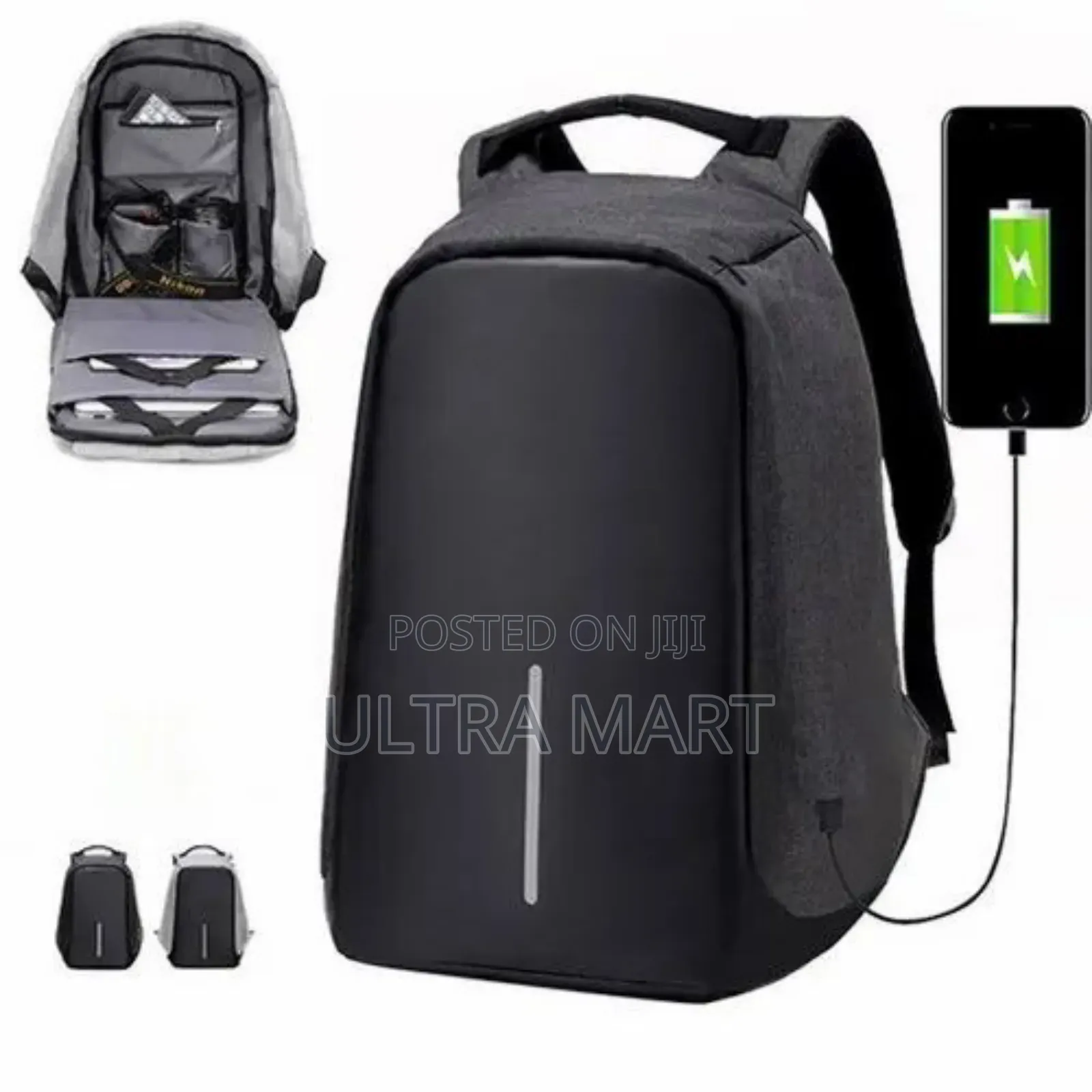 Anti-Theft Backpack With Usb Charging Port