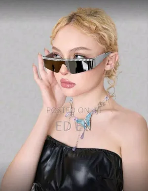 Daresee 1pc Women's Silver Flat Top One Piece Rhinestone Studded Heavy