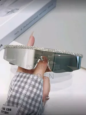 Daresee 1pc Women's Silver Flat Top One Piece Rhinestone Studded Heavy