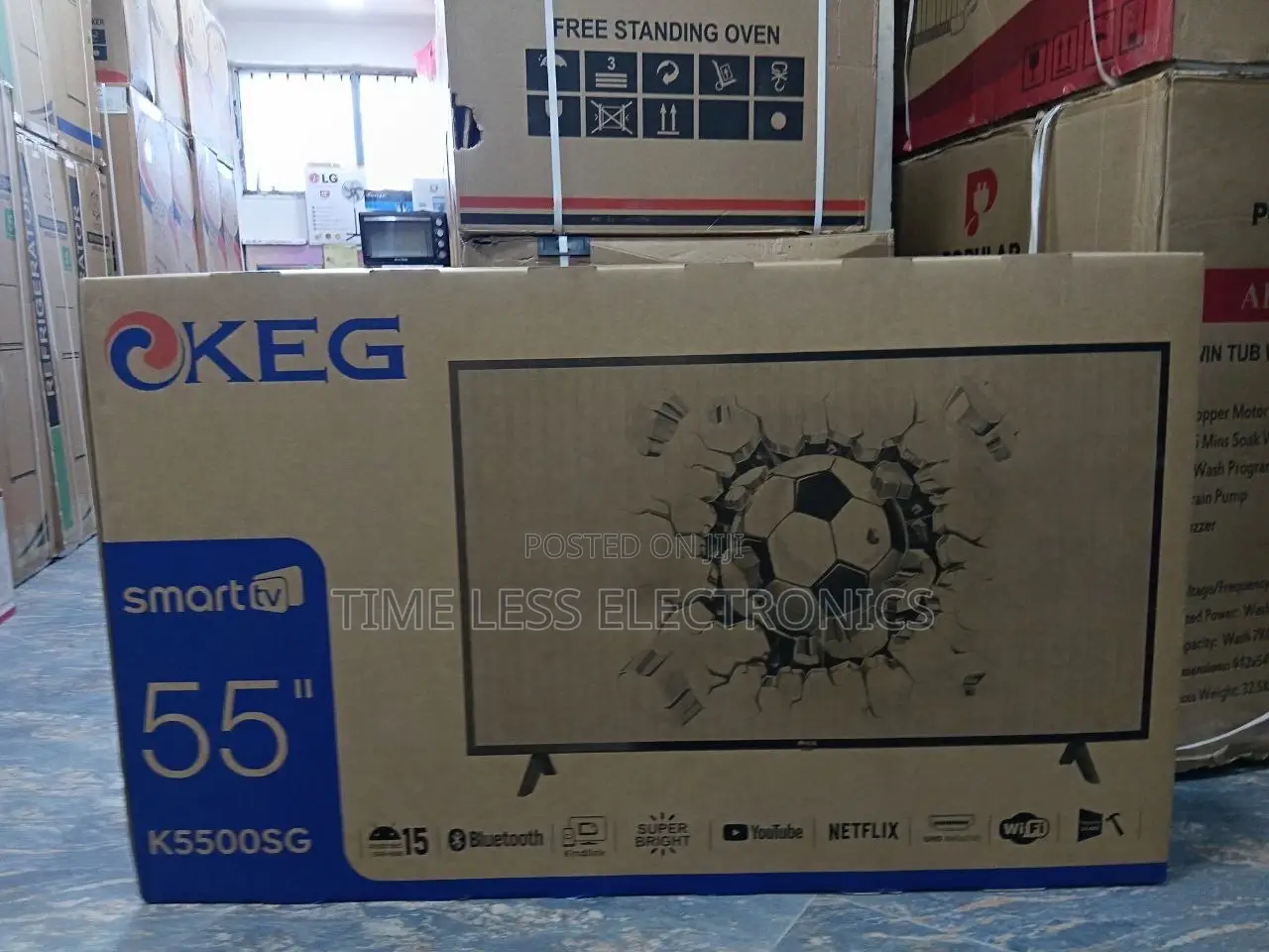 Keg 55′′ Smart Tv – Large Size Meets Smart Features!