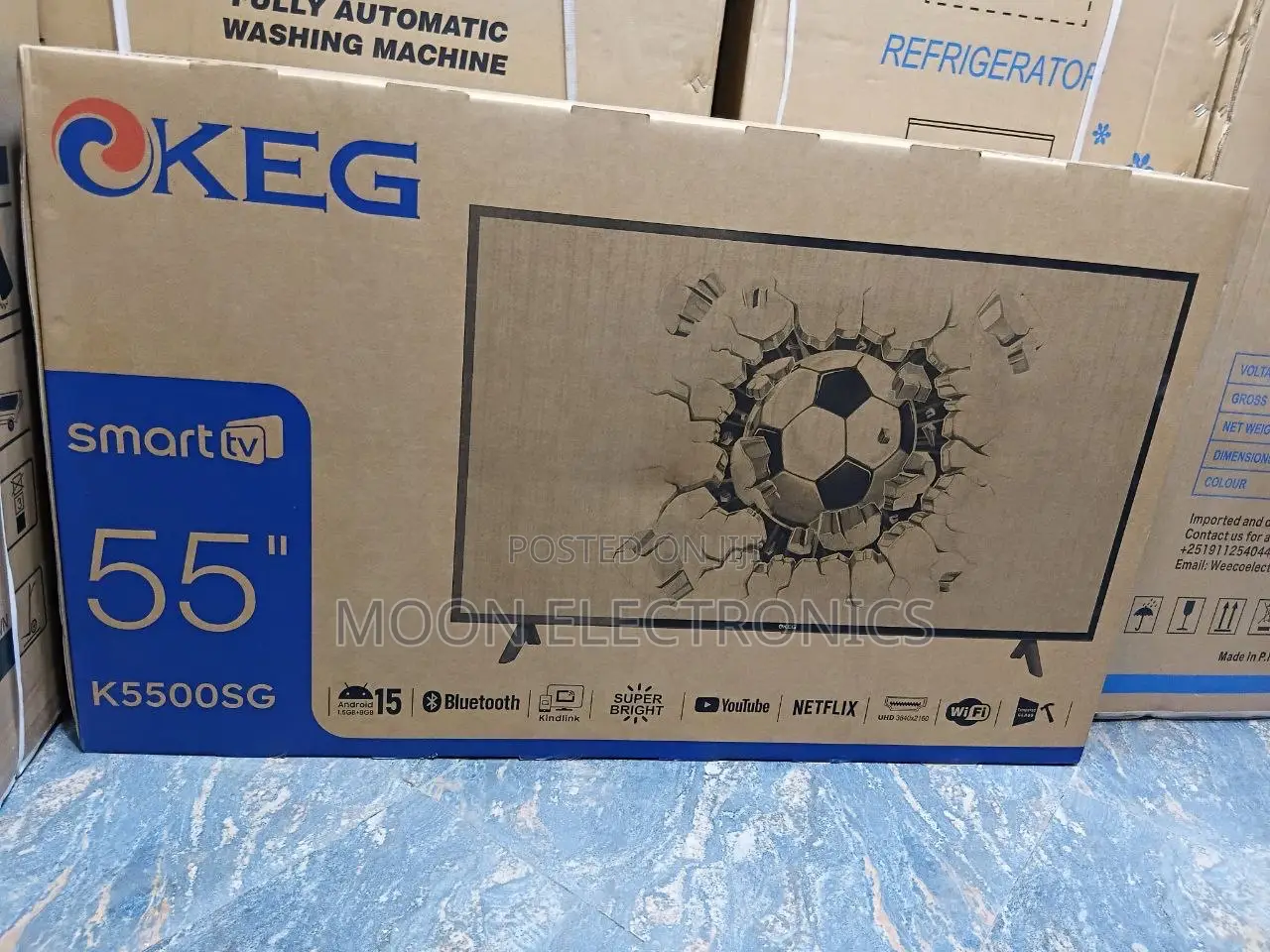 Keg 55′′ Smart Tv – Large Size Meets Smart Features!