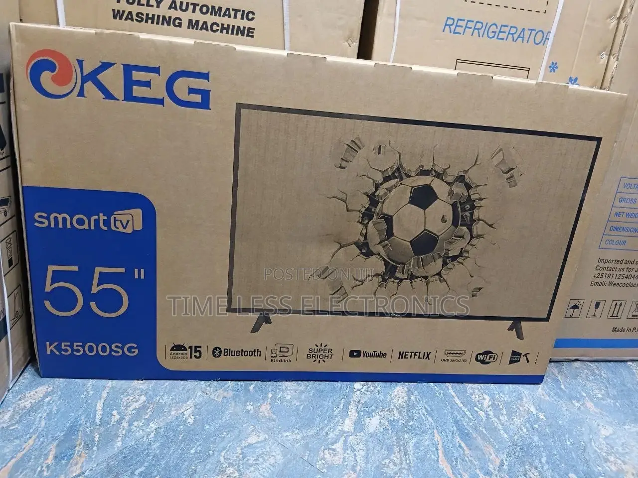 Keg 55′′ Smart Tv – Large Size Meets Smart Features!